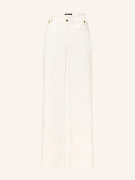 Maje Dżinsy Z Szerokimi Nogawkami weiss białe