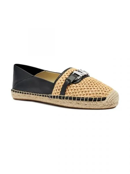 Michael Kors Espadrile cu adaos de piele maro