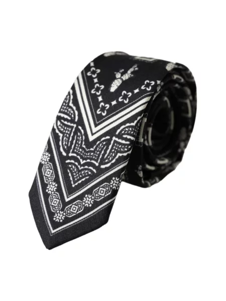 Krawat Dolce And Gabbana czarny