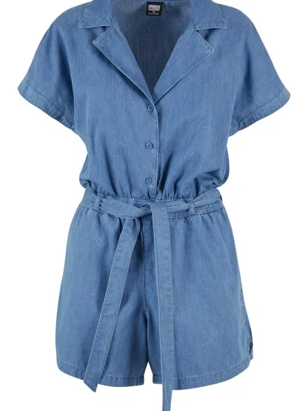 Urban Classics Salopeta denim albastru