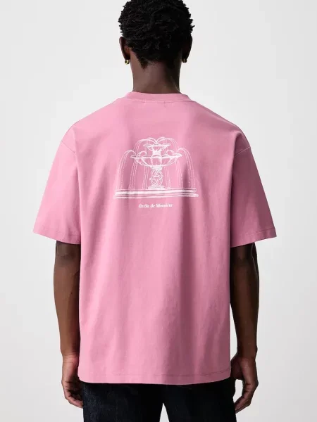 Drôle de Monsieur T-shirt Fountain różowa