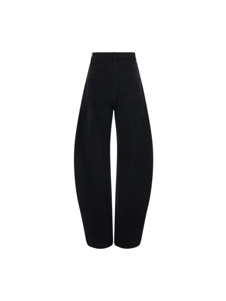 Szerokie jeansy Alaïa czarne