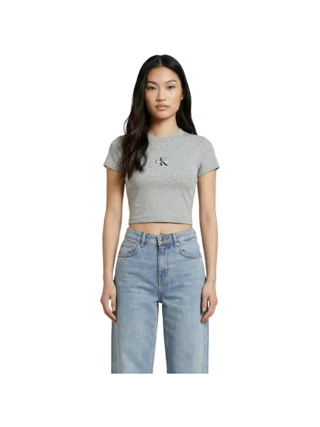 Calvin Klein Jeans Tričko / růžová / černá šedá