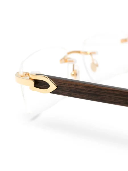 Okulary przeciwsłoneczne Cartier Eyewear brązowe