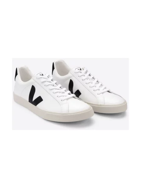 Buty męskie VEJA Esplar Logo Leather white/black białe