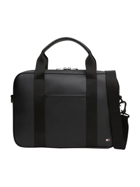 Tommy Hilfiger torba z imitacji skóry czarna