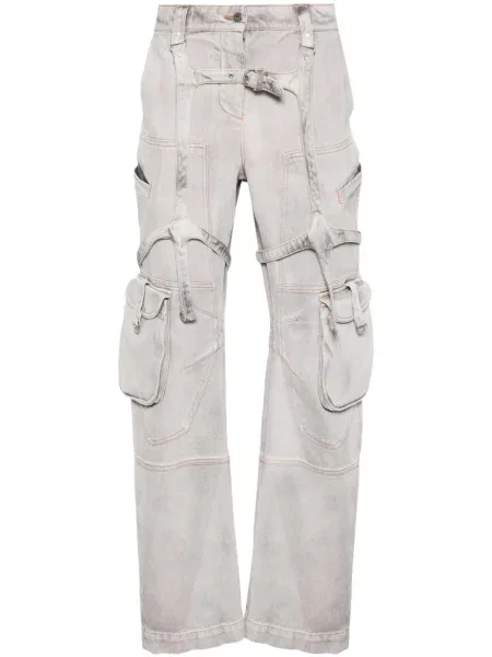 Pantaloni cargo Off-white alb