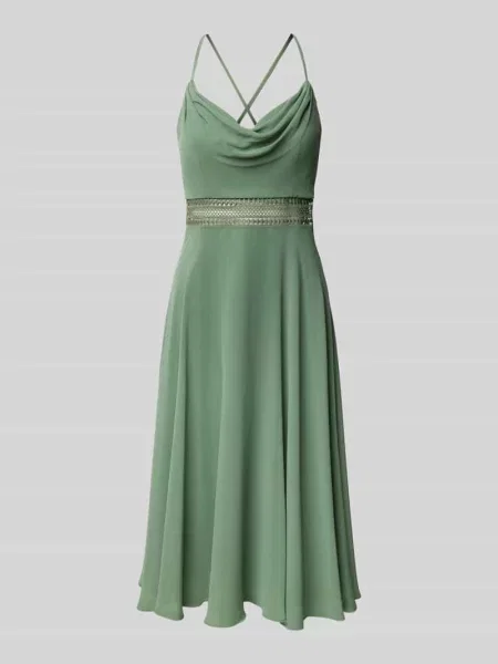 VM sukienka wieczorowa Kobiety Szyfon jednolity 32 zielony
