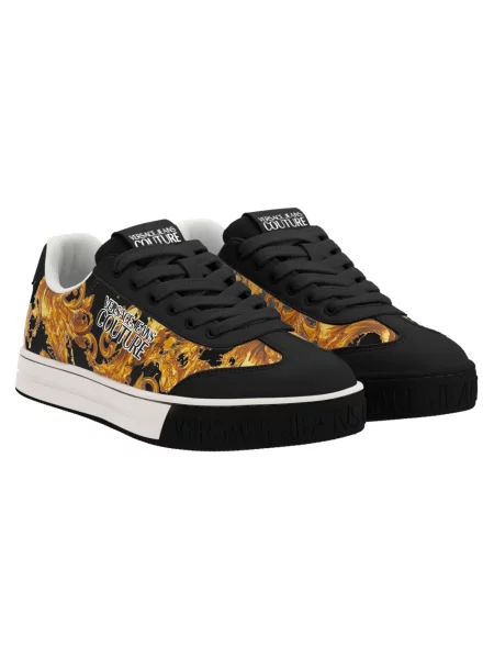 Sneakersy Versace Jeans Couture skórzane czarne
