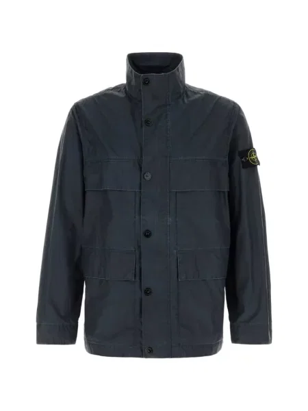 Geacă Stone Island cu strasuri albastru