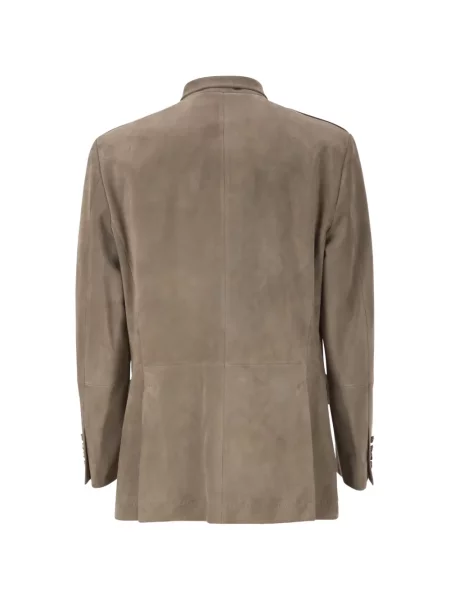 Geanta de piele Brunello Cucinelli gri