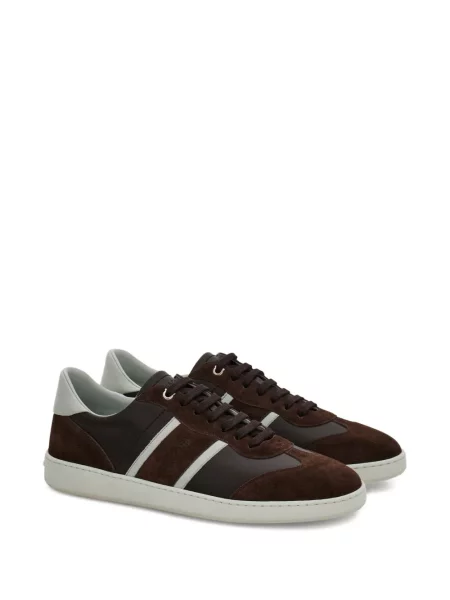 Sneakerși Ferragamo din piele de căprioară maro