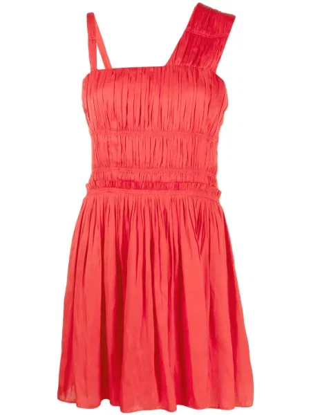 Rochie Zadig&voltaire din satin plisată de costum roșu