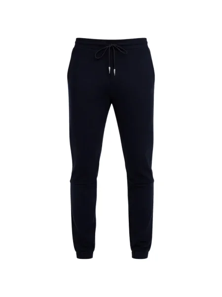 Pantaloni Roberto Cavalli din fleece clasici negru