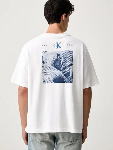 Calvin Klein Jeans tricou pentru bărbați din alb