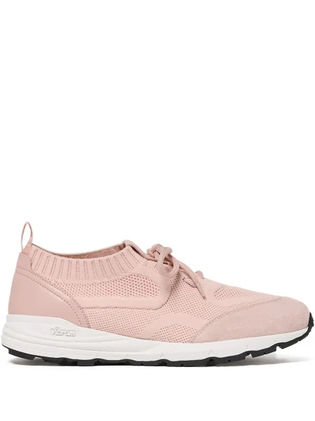 Sneakerși Scarosso cu șireturi din dantelă roz