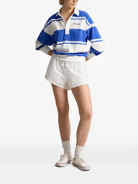 Велурени бягане с яка чорапи Polo Ralph Lauren синьо