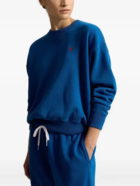 Gulerat pulover Polo Ralph Lauren cu autograf alergare verde