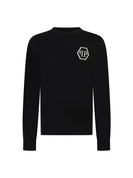 Sweter Philipp Plein z kaszmiru czarny
