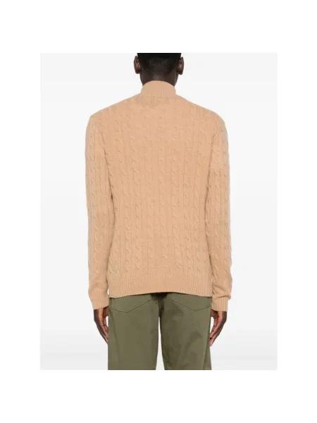 Bluza Polo Ralph Lauren z kaszmiru beżowa