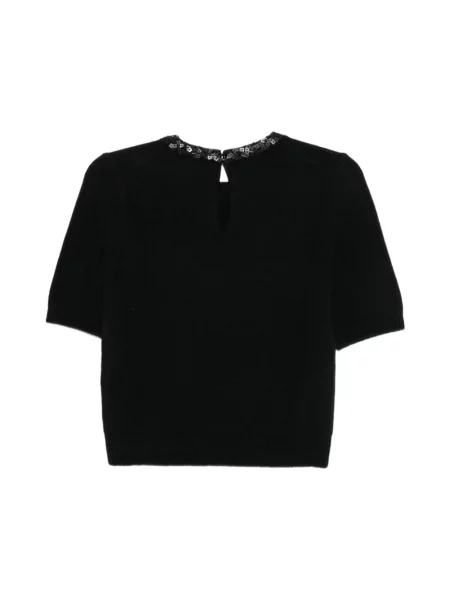 Sweter Semicouture z cekinami czarny