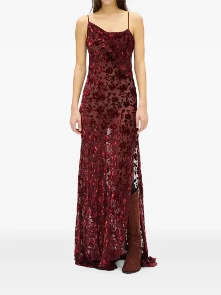 Rochie maxi Ann Demeulemeester roșu