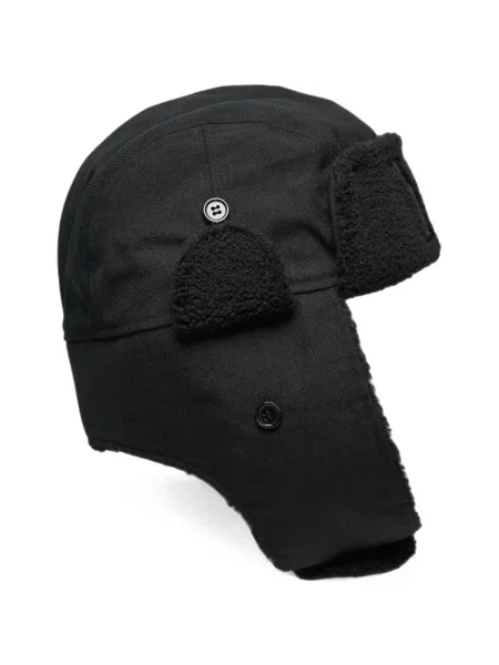 Căciulă Y's cu broderie de lână negru