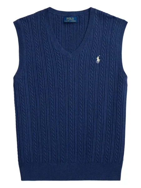 Μικρός πλεκτά σορτς Polo Ralph Lauren με κέντημα λευκό