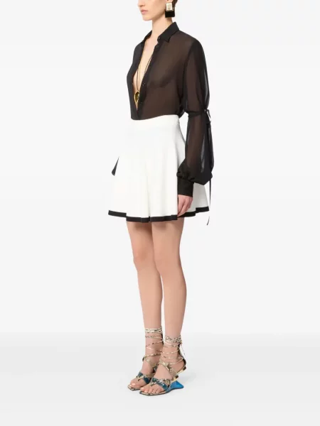 Fusta mini Nina Ricci tricotate negru