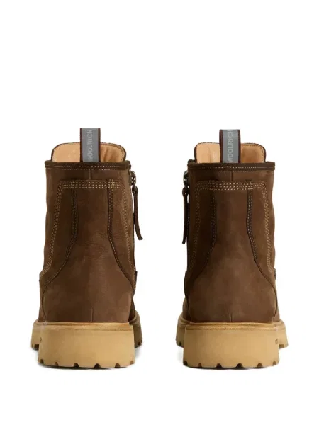 Botine Woolrich cu șireturi din dantelă maro