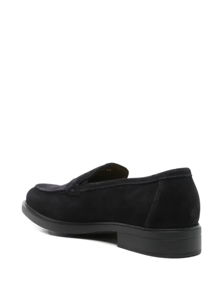 Pantofi loafer Doucal's din piele de căprioară albastru