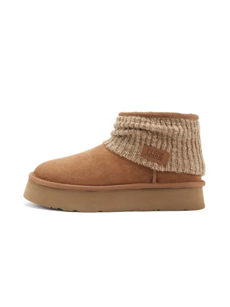 Australia Luxe Collective Nízké kozačky FAME ULTRA PLATFOAM hnědá