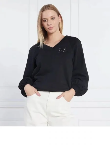 Karl Lagerfeld Hanorac Puffy Sleeve negru
