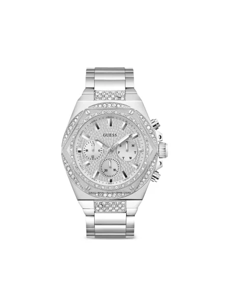 Часовник Guess с кристали сиво