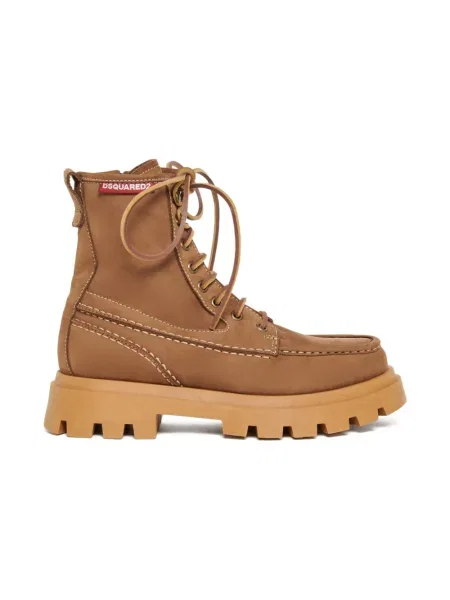 Botki dziecięce Dsquared2 brązowe