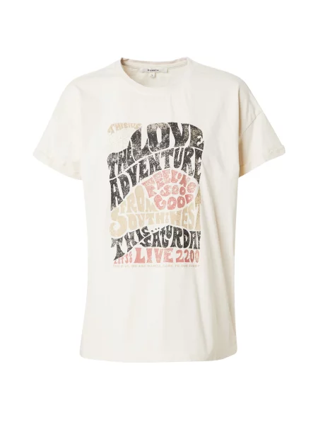 GARCIA Tricou galben curry / roșu pastel / negru amestecat / murdar alb