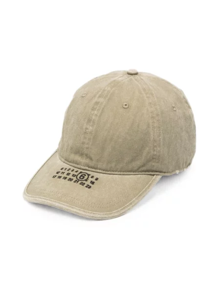 Czapka Mm6 Maison Margiela z logo beżowa