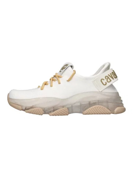Dzianinowe sneakersy Cavalli Class białe