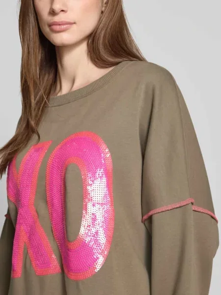 Bluza z cekinami i okrągłym dekoltem Miss Goodlife