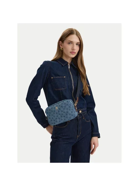 Kabelka Tommy Hilfiger modrá