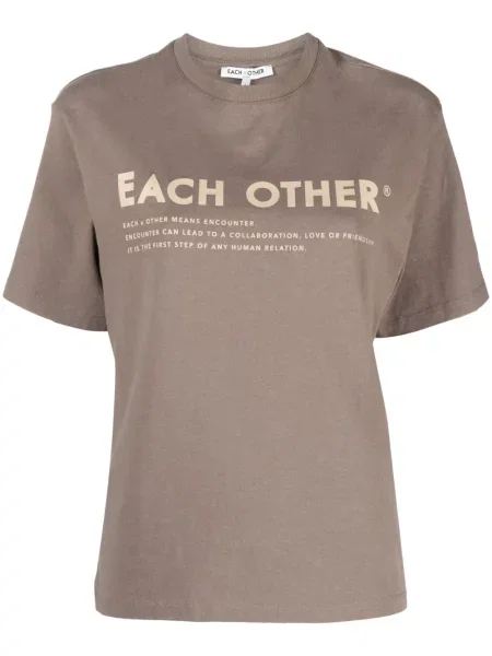 Tricou Each X Other cu imagine maro