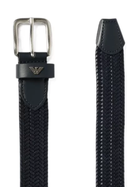 Кожаный препасан колан Emporio Armani синьо