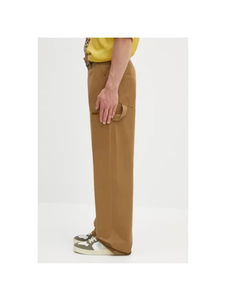 Martine Rose spodnie Carpenter zielony szerokie medium waist różowe