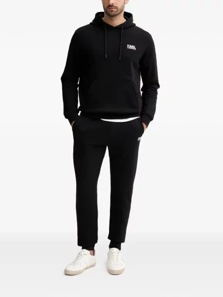 Hoodie Karl Lagerfeld με σχέδιο μαύρο