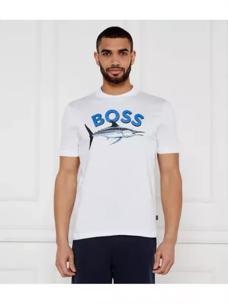 BOSS ORANGE Tricou Te_Bossfish alb
