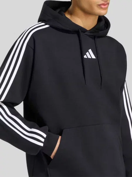 Bluza z kapturem o kroju regular fit z mieszanki bawełny Adidas Sportswear czarna