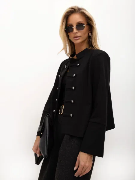 Jakna Italy Moda crna
