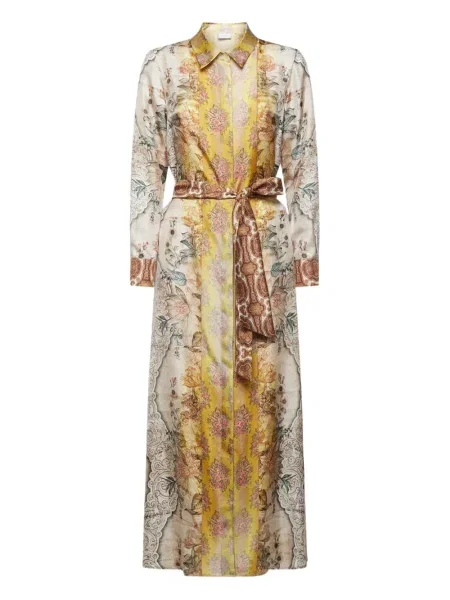 Rochie tip cămașă Pierre-louis Mascia cu model floral cu imagine de costum