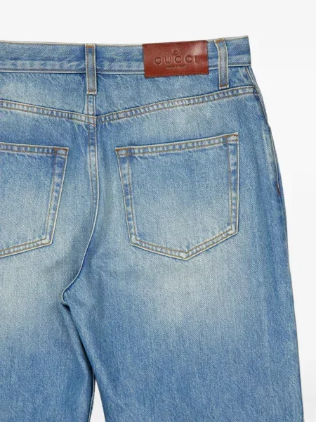 Blugi drepți Gucci albastru