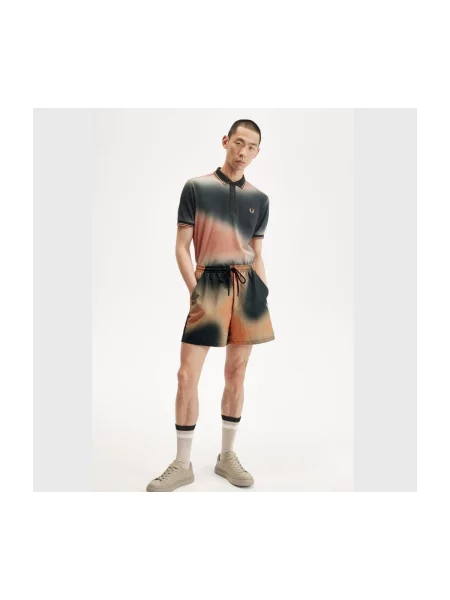 Scurt pantaloni Fred Perry cu imagine negru